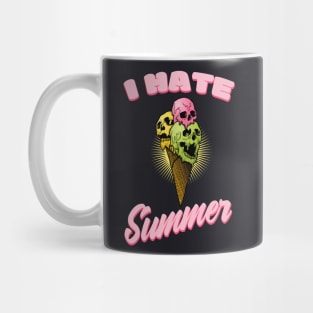 I hate Summer Ice Cream Skulls Mug